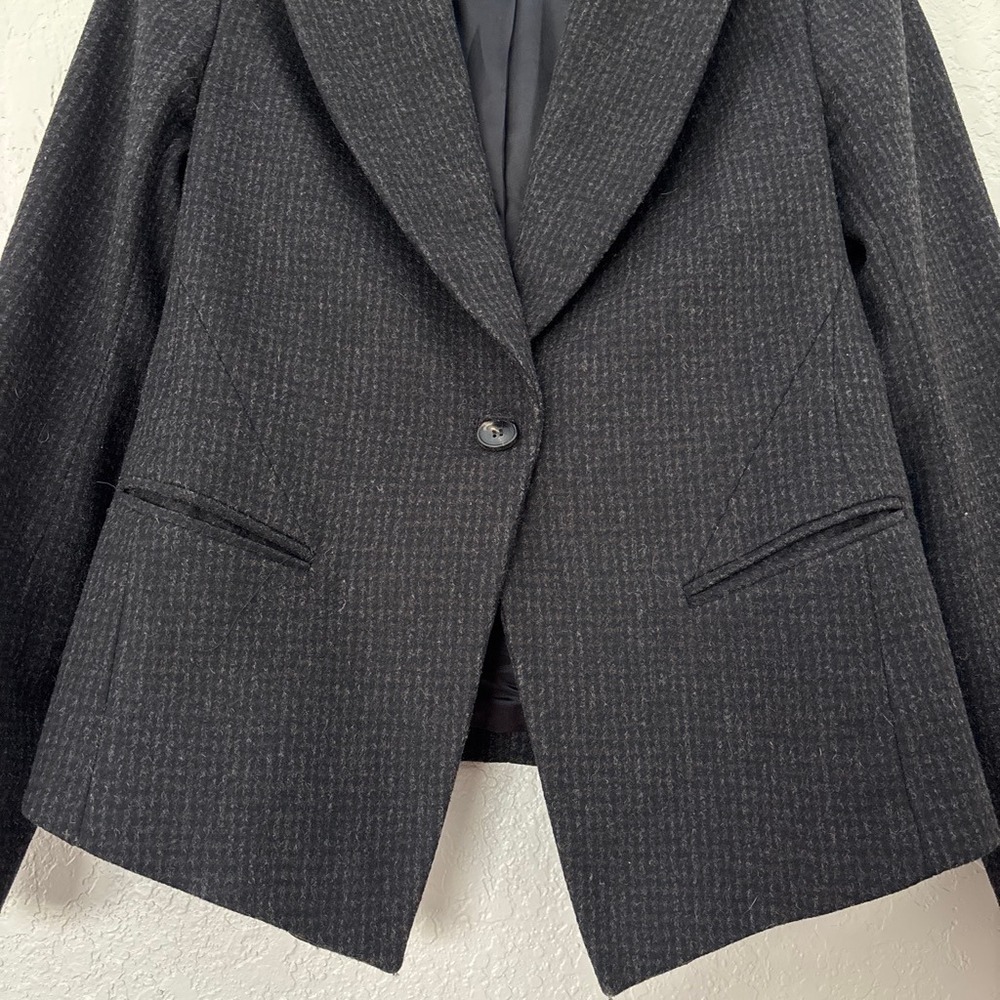 VTG All Saints Spitalfield Eton black houndstooth jacket - Picture 2 of 6